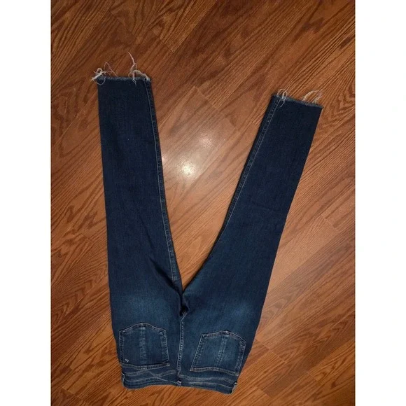 Rag Bone Womens Jasper Skinny‎ Jeans Dark Wash Raw Hem Size 27 - Picture 7 of 8